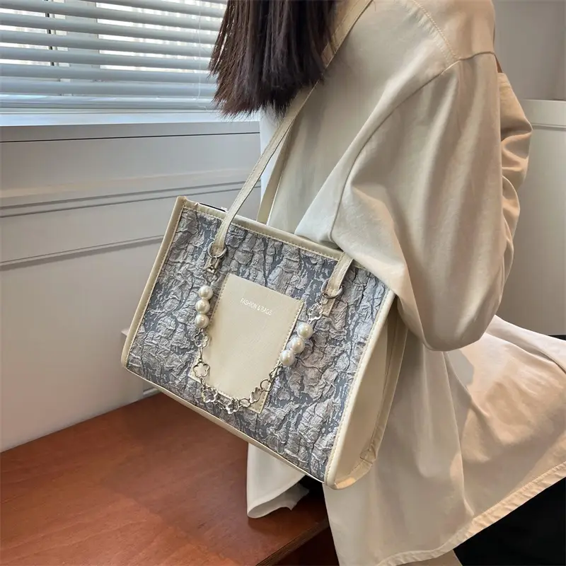 Pearl Chain Shoulder Bag Women Large Capacity New Summer - Image 8