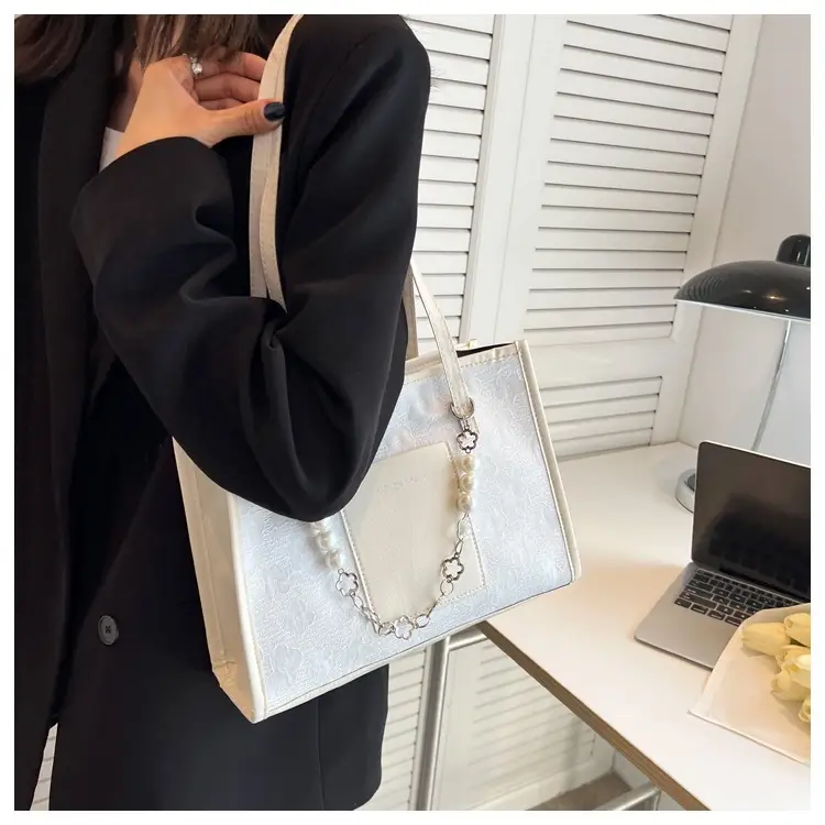Pearl Chain Shoulder Bag Women Large Capacity New Summer — feature 13