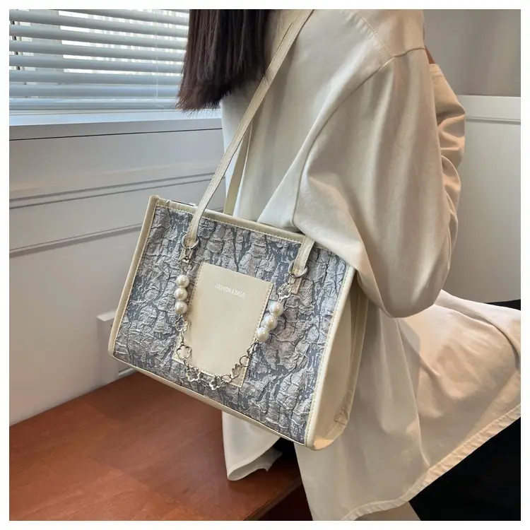 Pearl Chain Shoulder Bag Women Large Capacity New Summer — feature 15