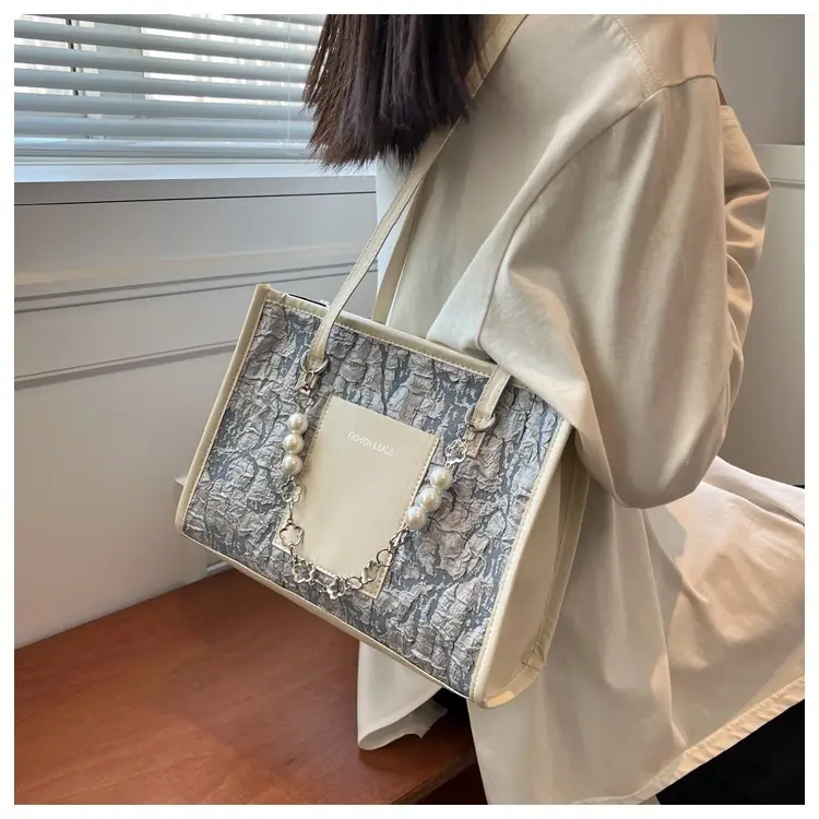 Pearl Chain Shoulder Bag Women Large Capacity New Summer — feature 16
