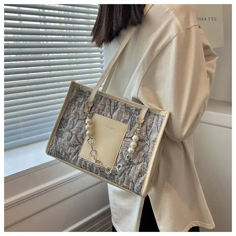 Pearl Chain Shoulder Bag Women Large Capacity New Summer — feature 17