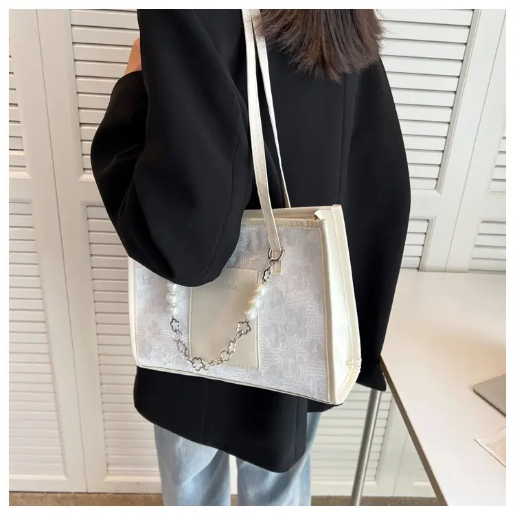 Pearl Chain Shoulder Bag Women Large Capacity New Summer — feature 21