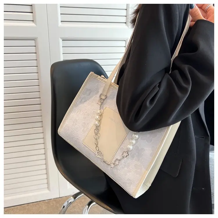 Pearl Chain Shoulder Bag Women Large Capacity New Summer — feature 22