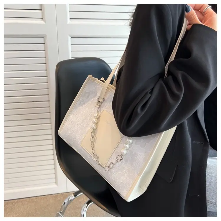 Pearl Chain Shoulder Bag Women Large Capacity New Summer — feature 23