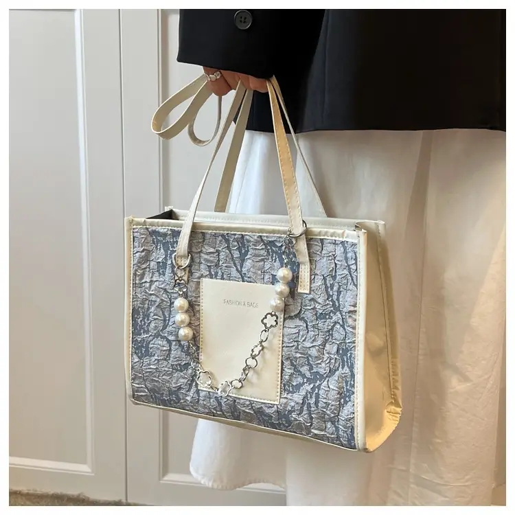 Pearl Chain Shoulder Bag Women Large Capacity New Summer — feature 24