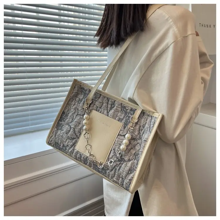 Pearl Chain Shoulder Bag Women Large Capacity New Summer — feature 26
