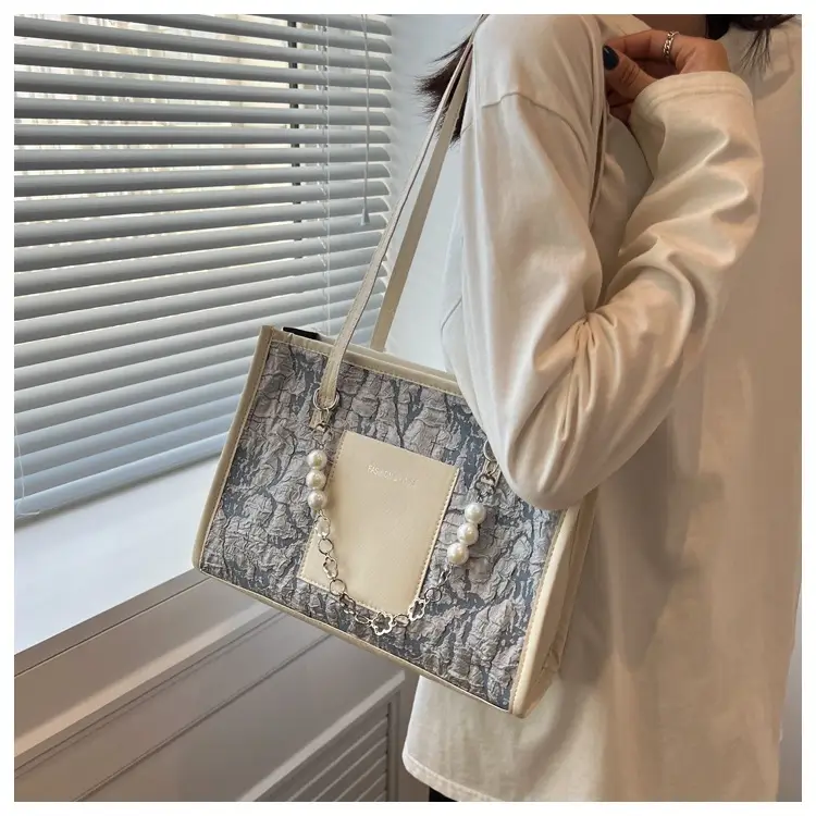 Pearl Chain Shoulder Bag Women Large Capacity New Summer — feature 27