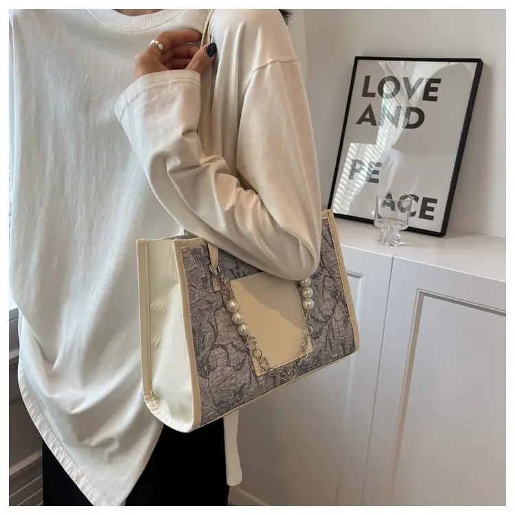 Pearl Chain Shoulder Bag Women Large Capacity New Summer — feature 28