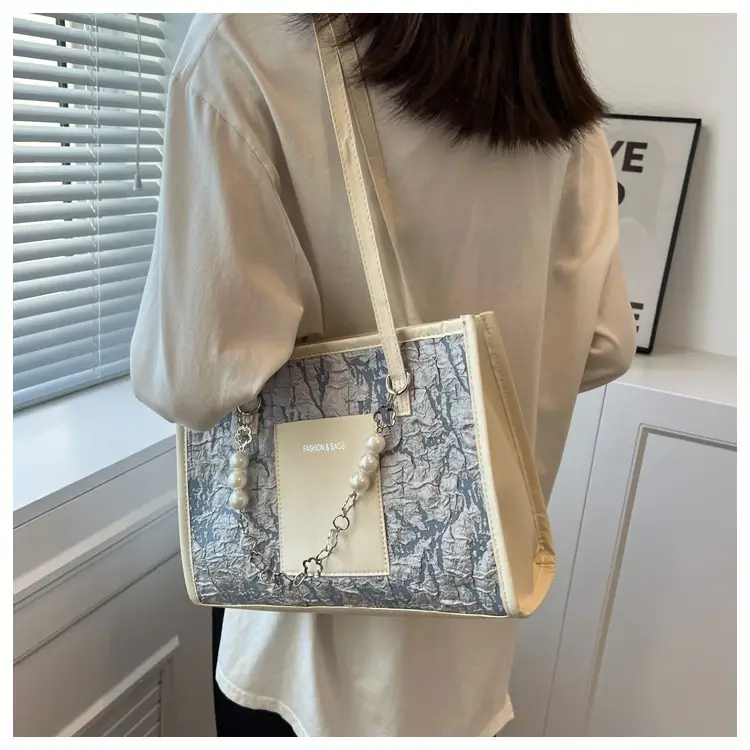 Pearl Chain Shoulder Bag Women Large Capacity New Summer — feature 29