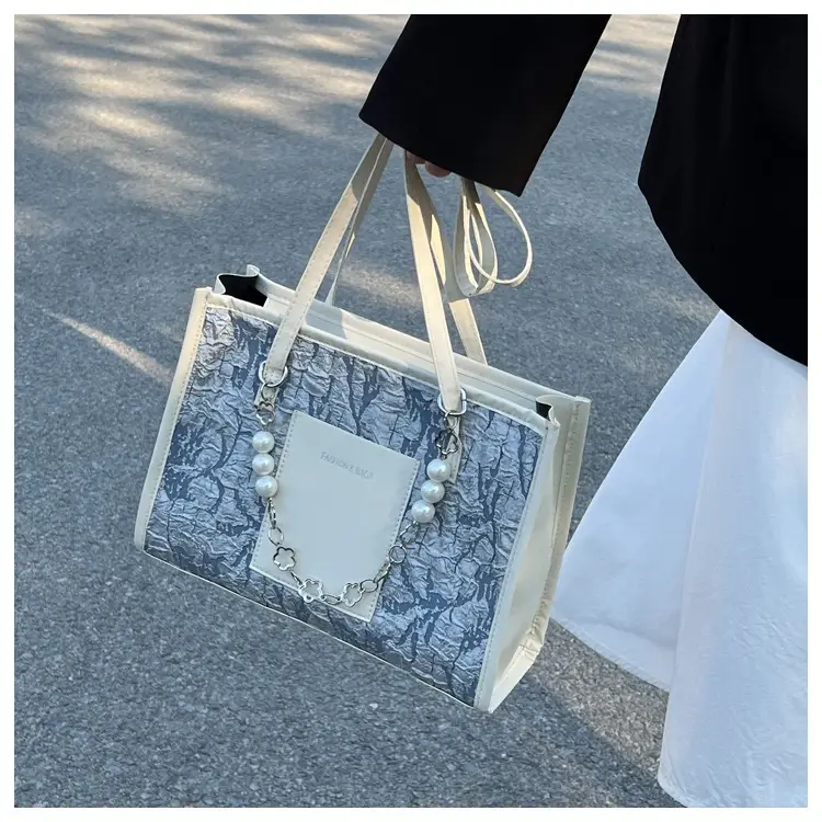 Pearl Chain Shoulder Bag Women Large Capacity New Summer — feature 31