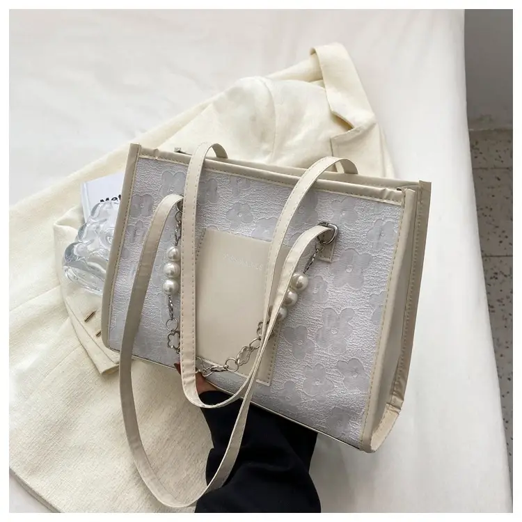 Pearl Chain Shoulder Bag Women Large Capacity New Summer — feature 32