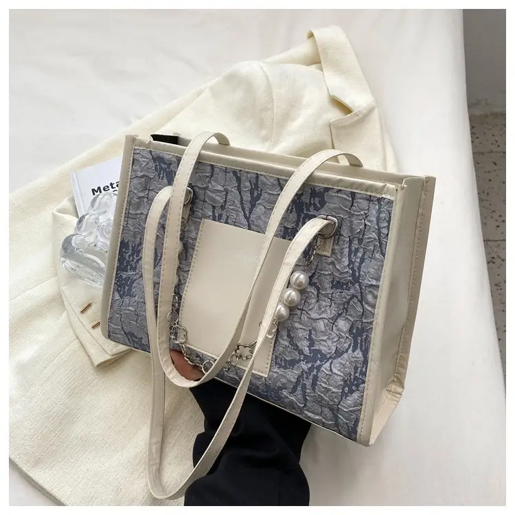 Pearl Chain Shoulder Bag Women Large Capacity New Summer — feature 35