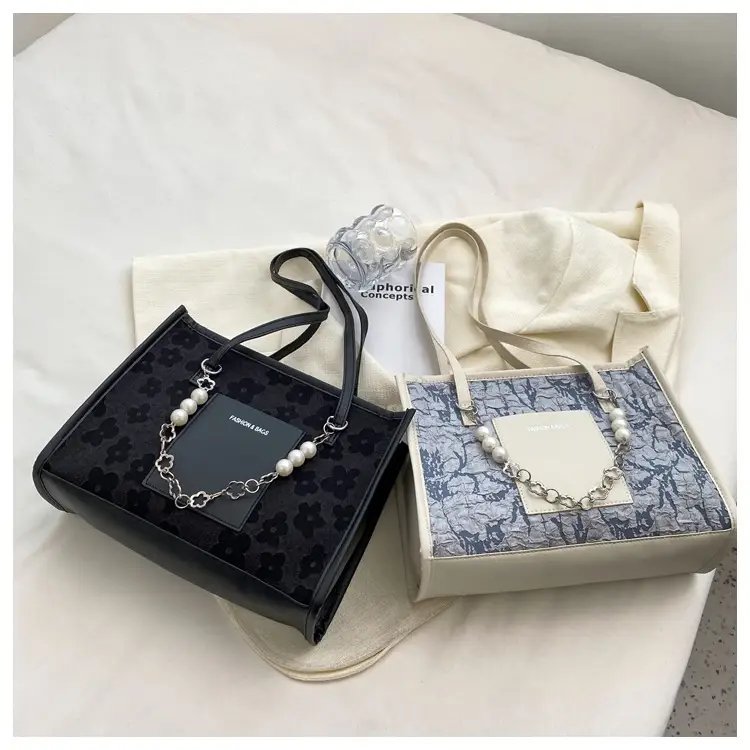 Pearl Chain Shoulder Bag Women Large Capacity New Summer — feature 36
