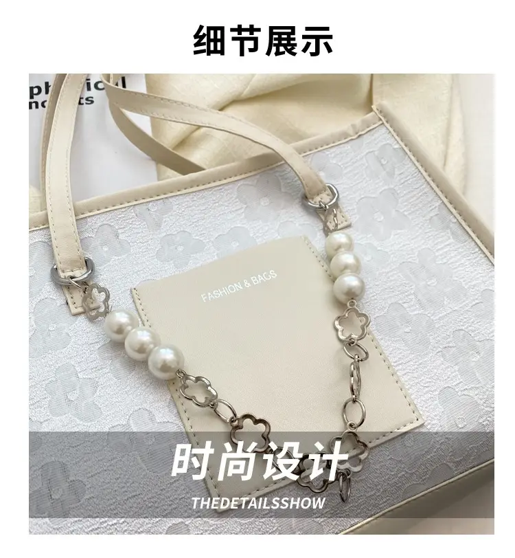 Pearl Chain Shoulder Bag Women Large Capacity New Summer — feature 39