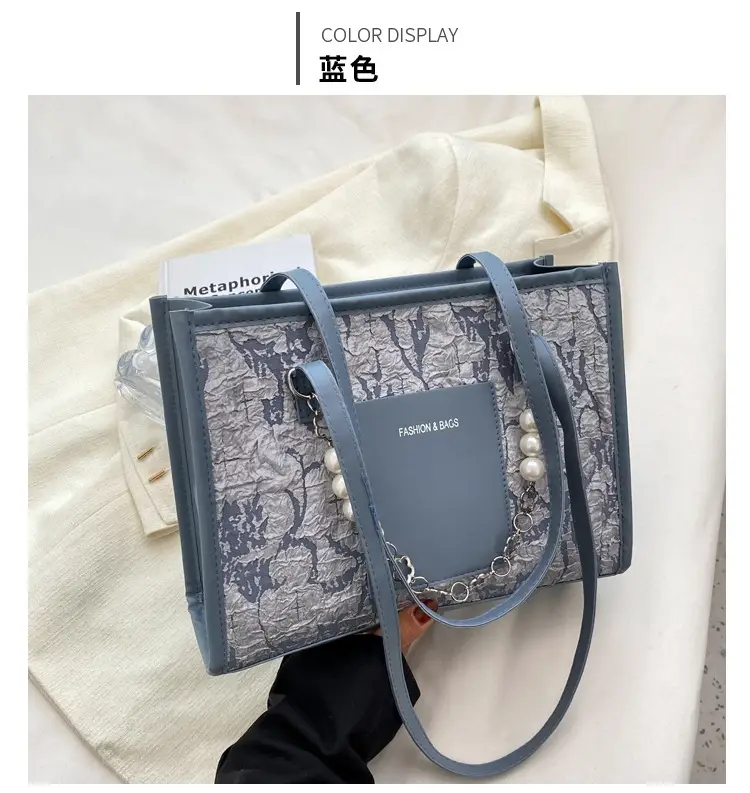 Pearl Chain Shoulder Bag Women Large Capacity New Summer - Image 2