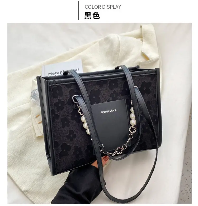 Pearl Chain Shoulder Bag Women Large Capacity New Summer - Image 4