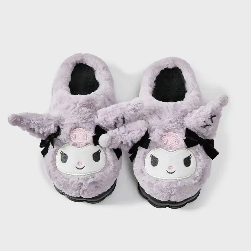 Kulomi Cotton Slippers Women's Autumn and Winter 2024 New IP Joint Cute Plush Plus Warm Slippers Women's Winter — feature 4