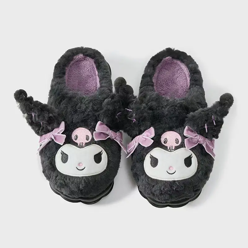 Kulomi Cotton Slippers Women's Autumn and Winter 2024 New IP Joint Cute Plush Plus Warm Slippers Women's Winter — feature 7