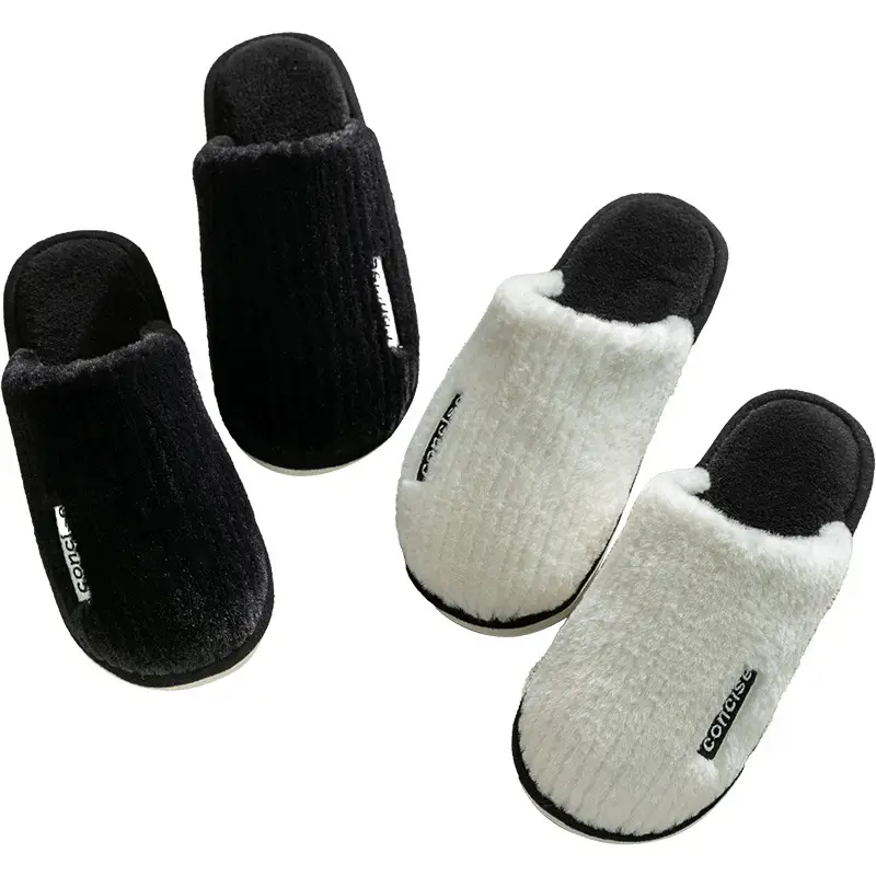 Cixi Cotton Slippers Women's Winter Home Spring and Autumn Indoor Non-slip Warm Thick-soled Moon Shoes Home Couple Men's - Image 25