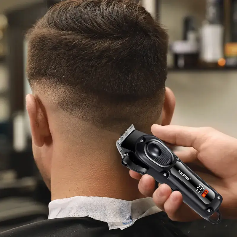 USB Electric Hair Clipper with LCD Display