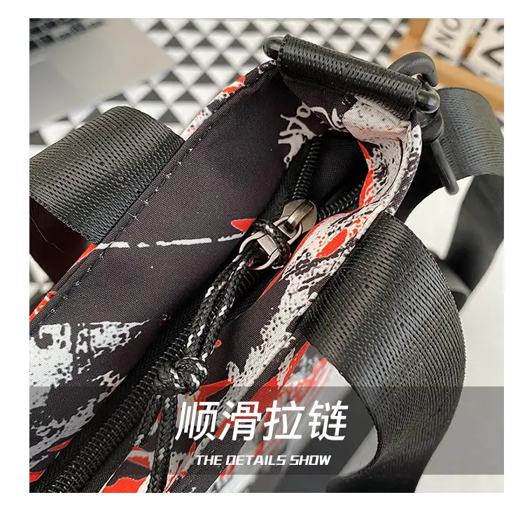 Women Printed Graffiti Shoulder Bag Large Capacity Nylon — feature 6