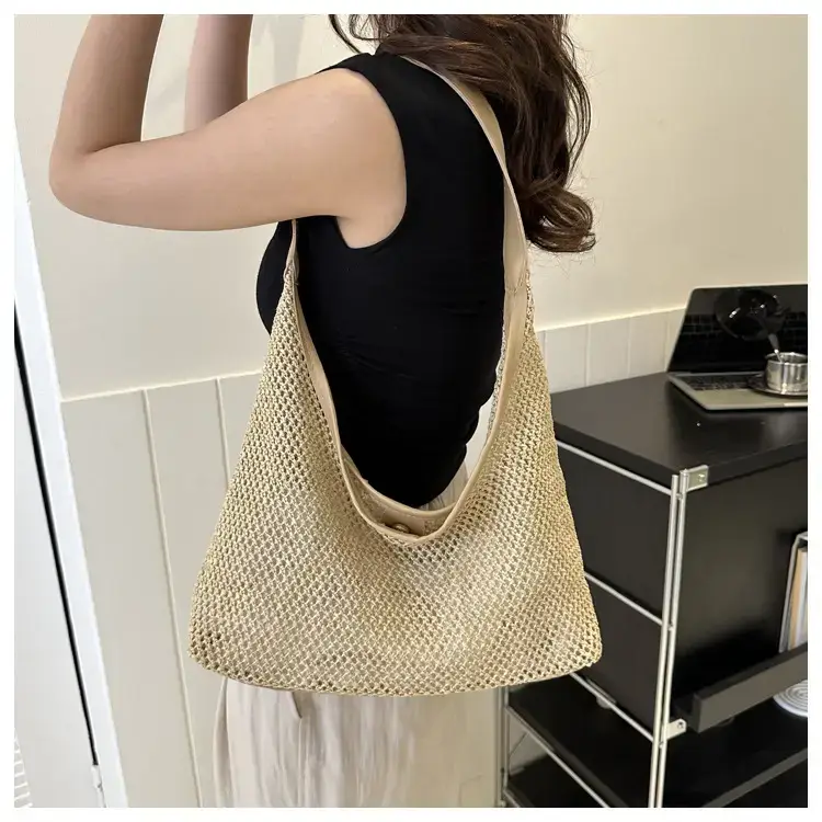 Straw Woven Shoulder Bag 2024 Summer Korean Style — feature 12