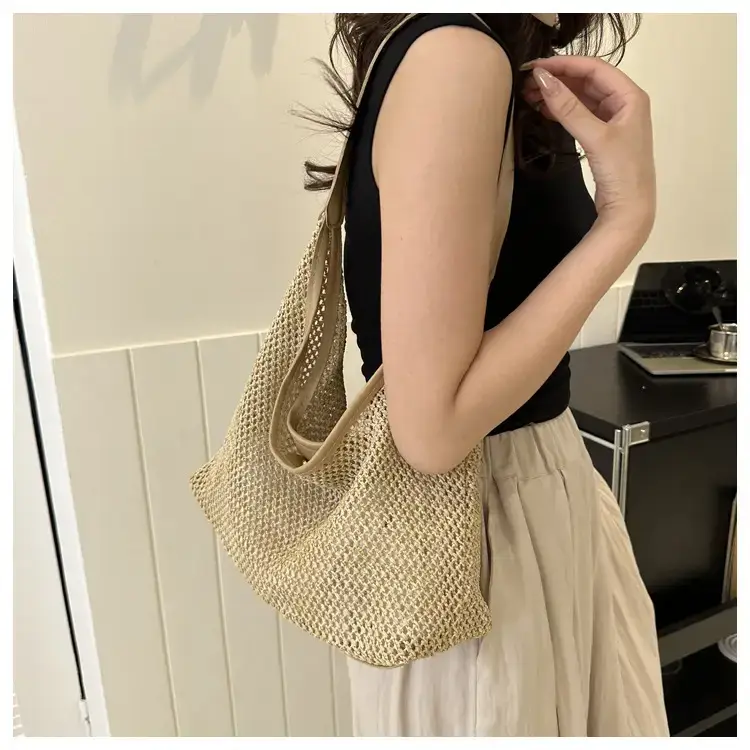 Straw Woven Shoulder Bag 2024 Summer Korean Style — feature 13