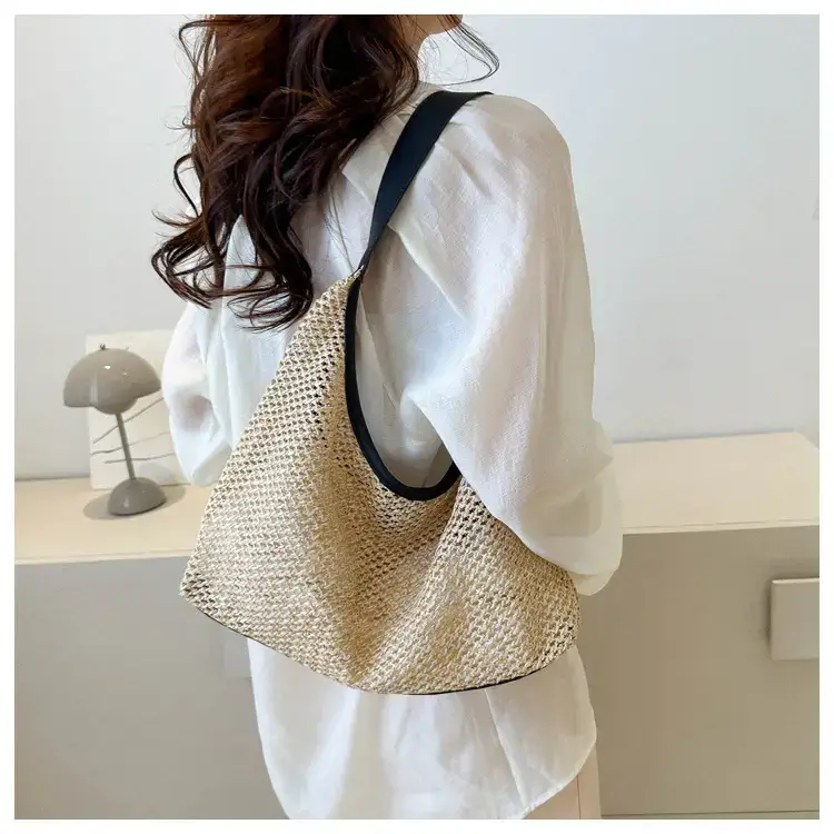 Straw Woven Shoulder Bag 2024 Summer Korean Style — feature 14