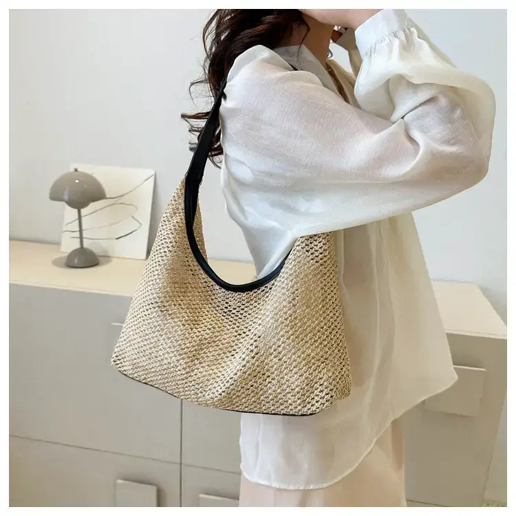 Straw Woven Shoulder Bag 2024 Summer Korean Style — feature 15