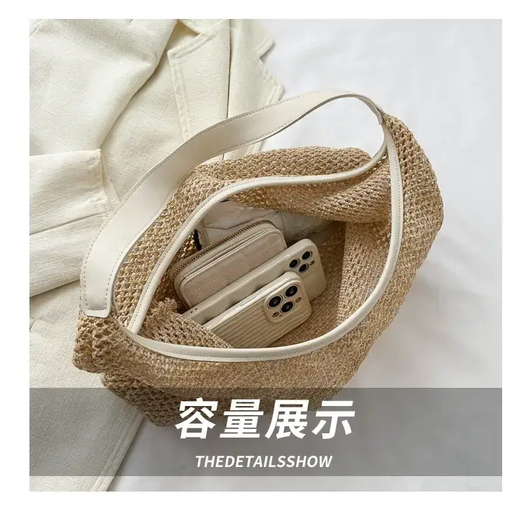 Straw Woven Shoulder Bag 2024 Summer Korean Style — feature 6