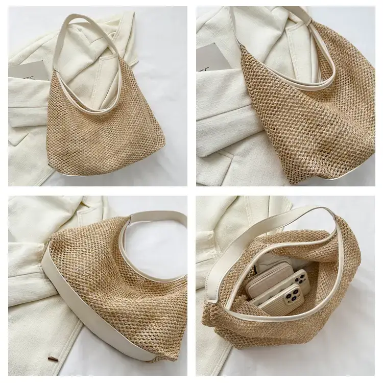Straw Woven Shoulder Bag 2024 Summer Korean Style — feature 7