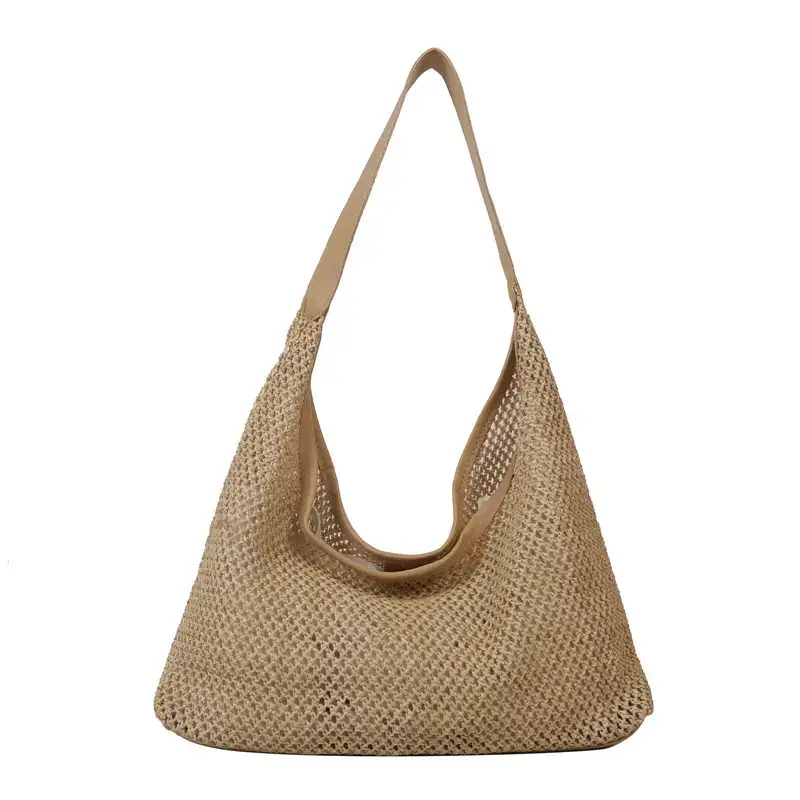 Straw Woven Shoulder Bag 2024 Summer Korean Style - Image 2