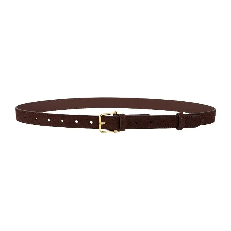 Red Frosted Genuine Leather Belt for Women - Image 14