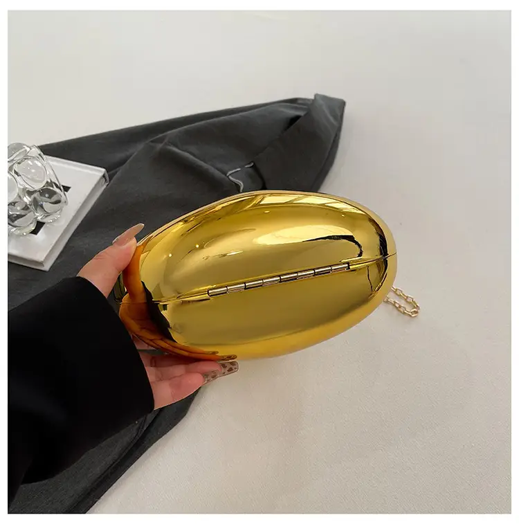 Gold Handbag with Mirror & Chain for Women — feature 20