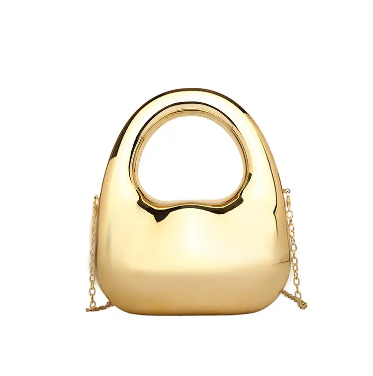 Gold Handbag with Mirror & Chain for Women — feature 25