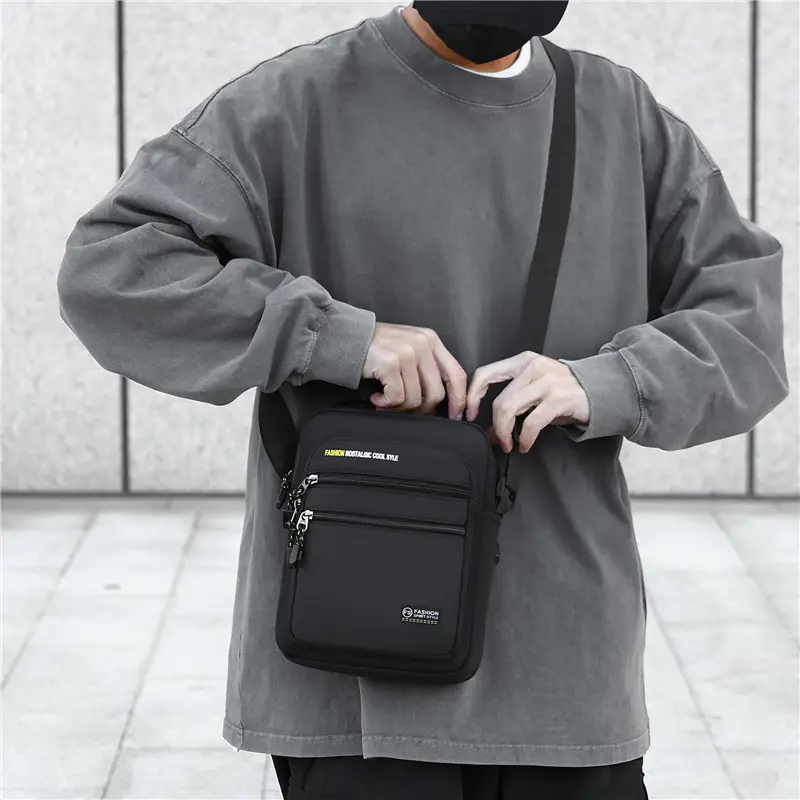 Men's Waterproof Crossbody Bag Green Black 2026 - Image 8