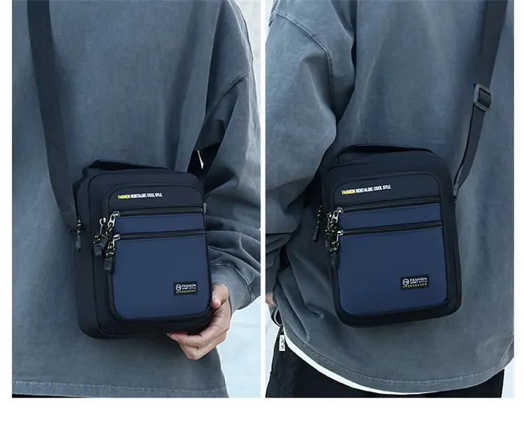 Men's Waterproof Crossbody Bag Green Black 2026 — feature 11