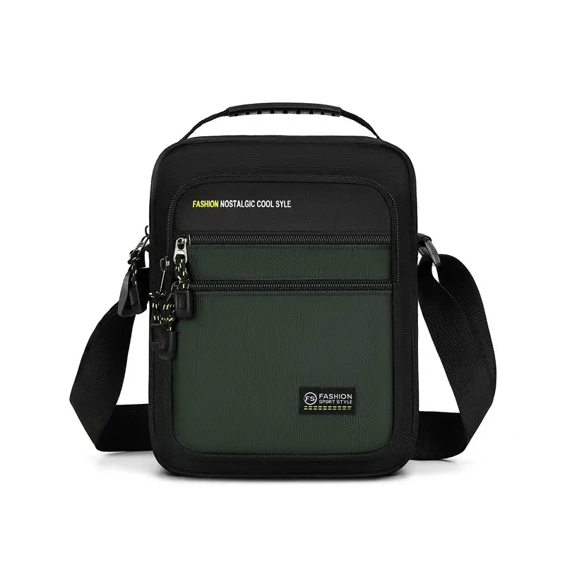 Men's Waterproof Crossbody Bag Green Black 2026 - Image 2