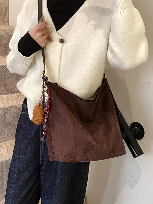 Leopard Print Shoulder Bag Brown New Fashion 2024 - Image 8