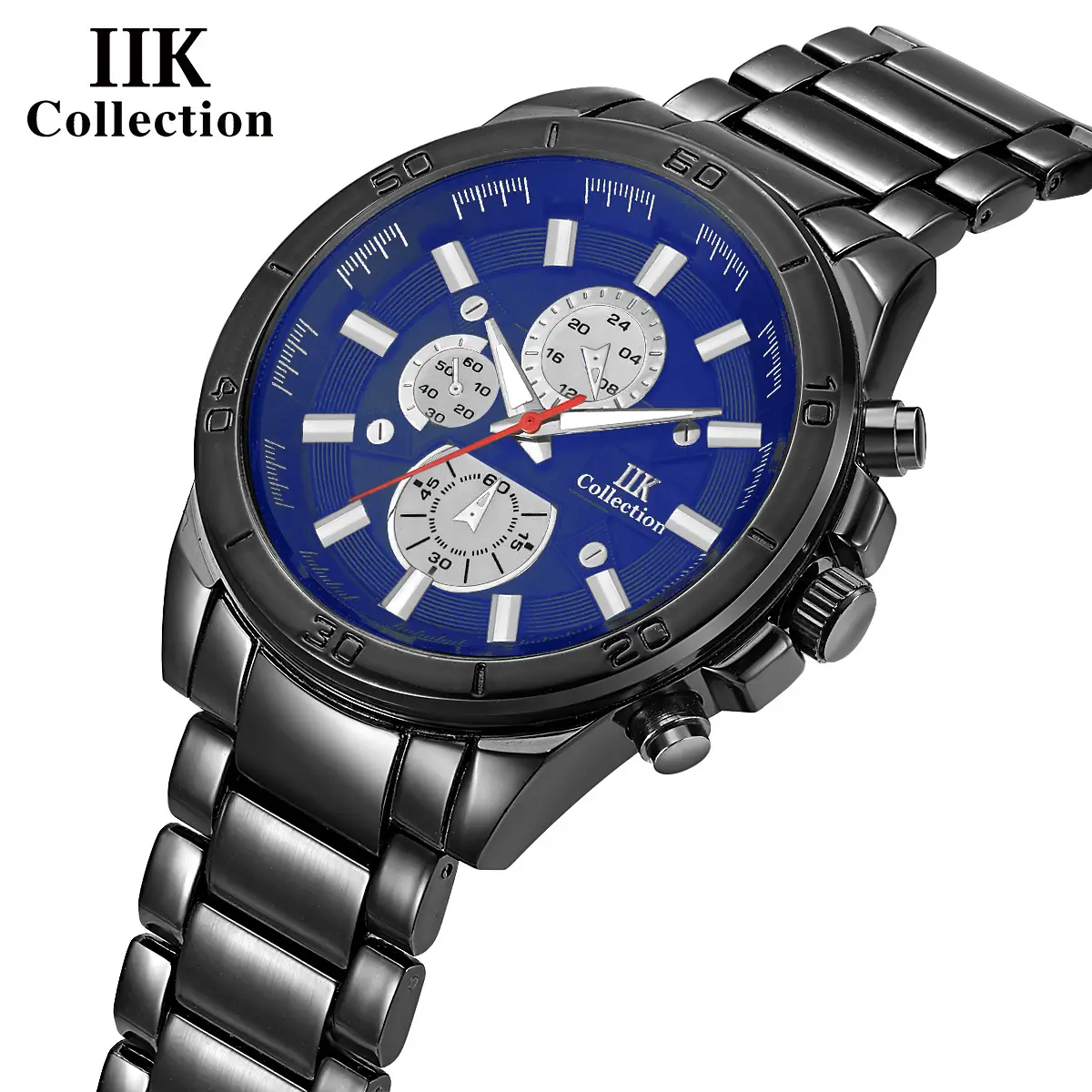 Men's Quartz Chronograph Watch Silver Alloy Waterproof - Image 7