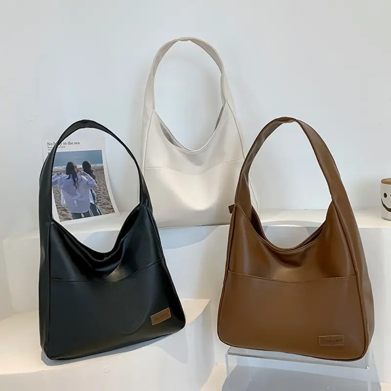 Women Brown Textured Shoulder Bag 2022 - Image 4