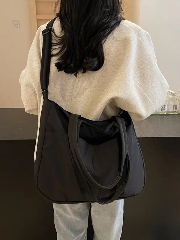 Light Pink Crossbody Tote Bag for Women Autumn Winter - Image 10