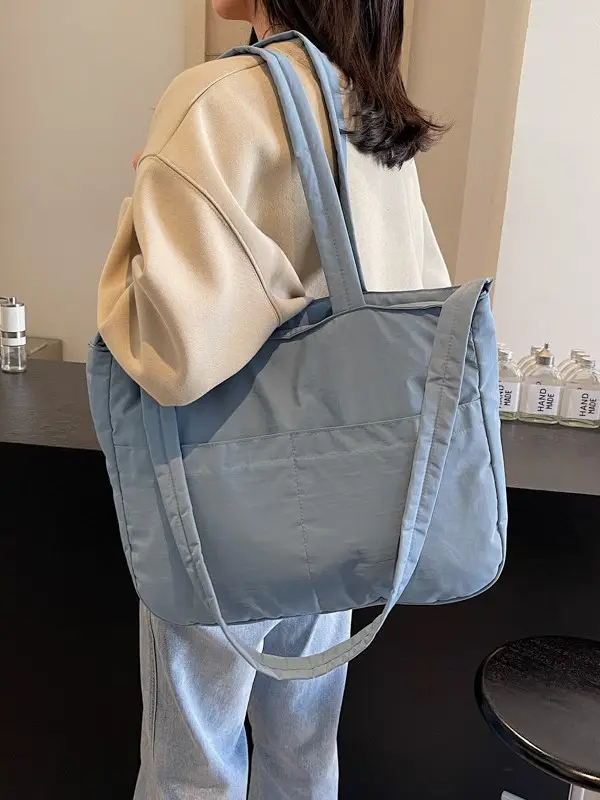 Light Pink Crossbody Tote Bag for Women Autumn Winter - Image 12