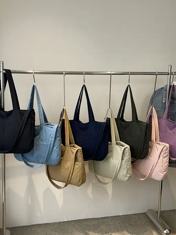 Light Pink Crossbody Tote Bag for Women Autumn Winter - Image 13