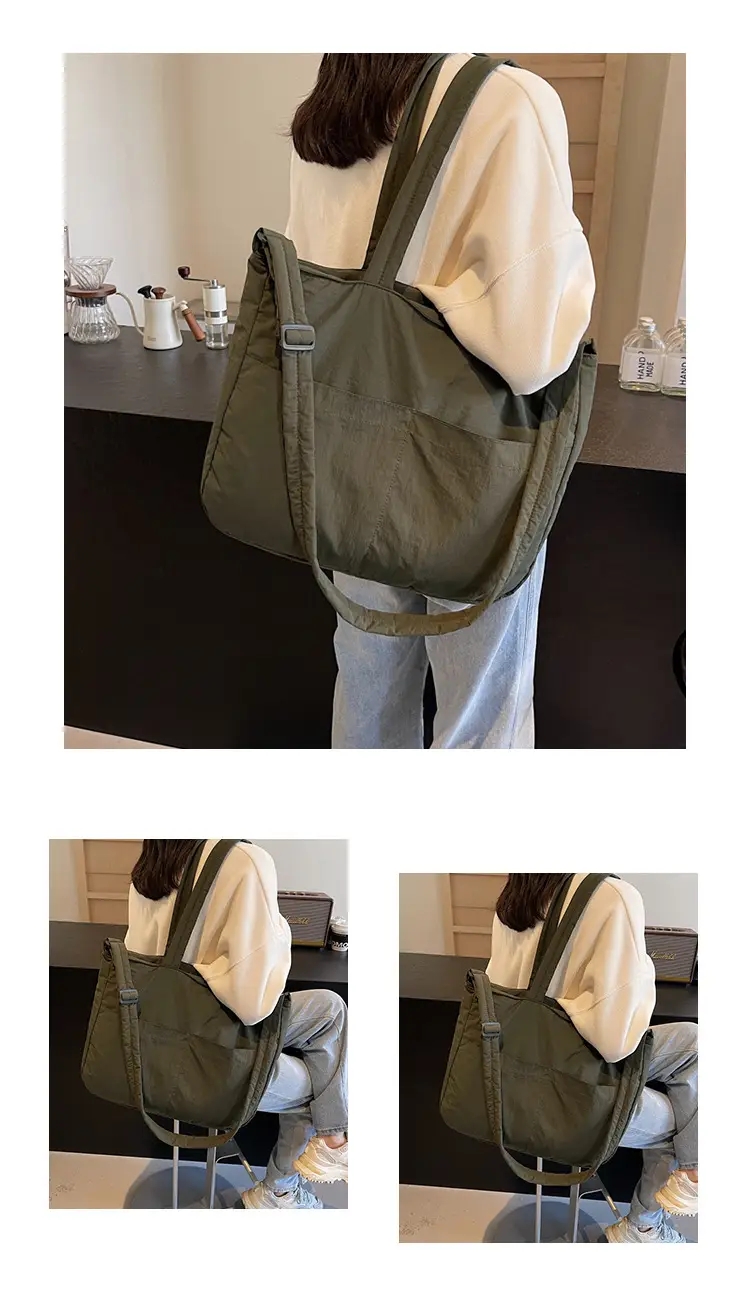 Light Pink Crossbody Tote Bag for Women Autumn Winter — feature 12