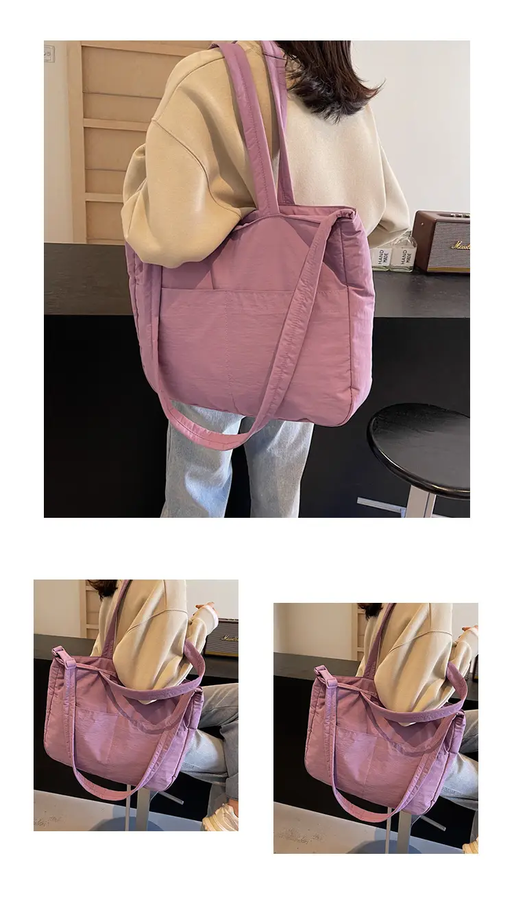 Light Pink Crossbody Tote Bag for Women Autumn Winter — feature 17