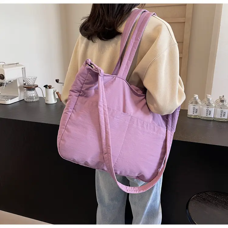 Light Pink Crossbody Tote Bag for Women Autumn Winter — feature 40