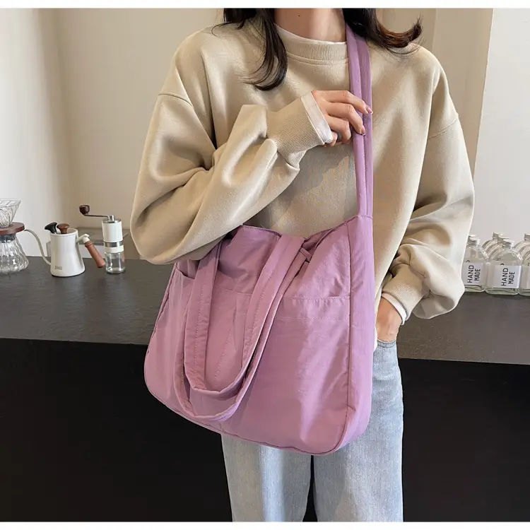Light Pink Crossbody Tote Bag for Women Autumn Winter — feature 42