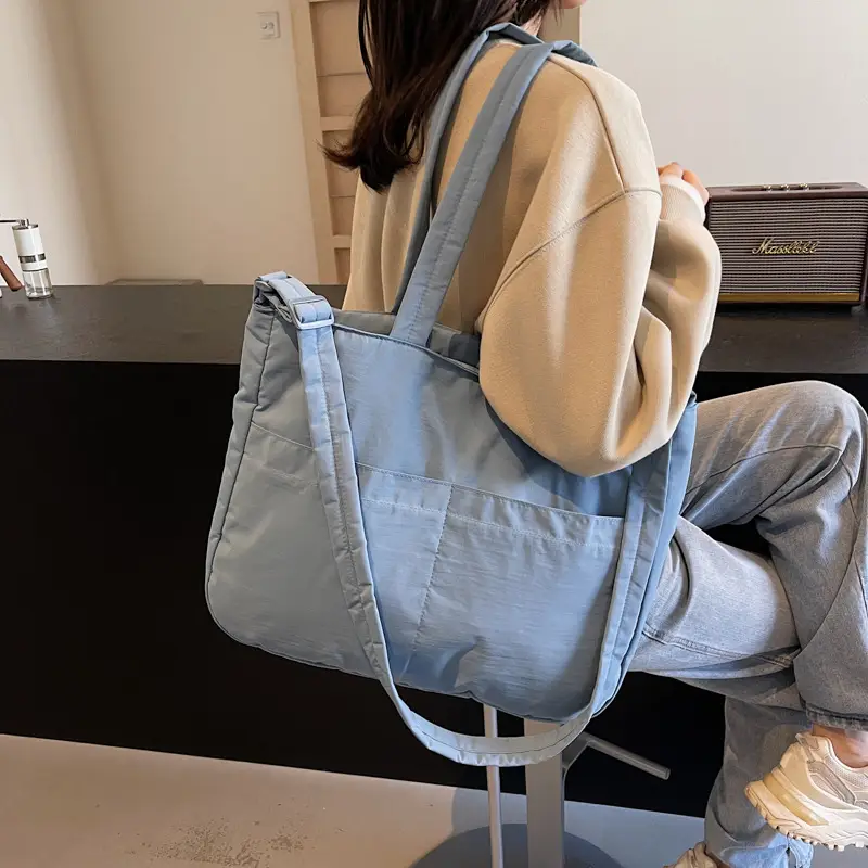 Light Pink Crossbody Tote Bag for Women Autumn Winter - Image 4