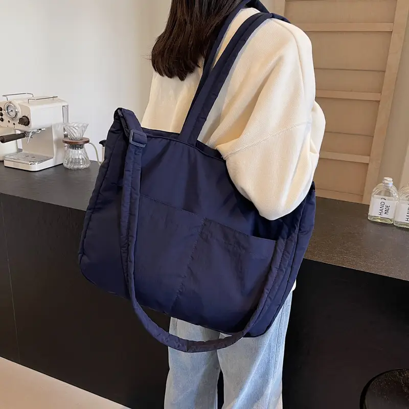 Light Pink Crossbody Tote Bag for Women Autumn Winter - Image 6